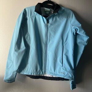 Women’s L.L. Bean Light Blue MockNeck Windbreaker Casual Jacket